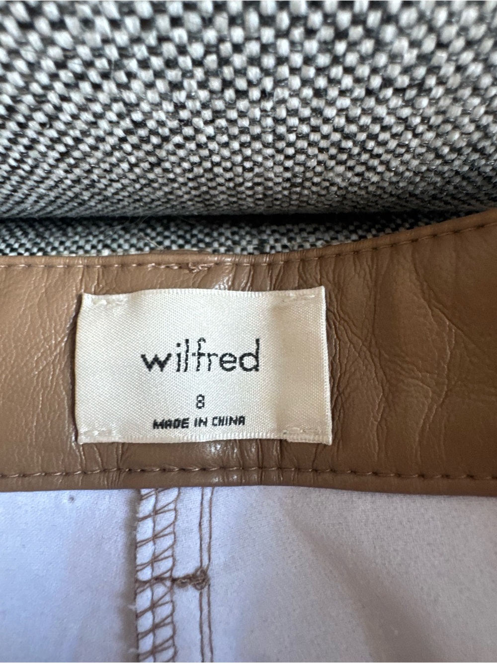 Aritzia Faux Leather Pants - Picture 2 of 4